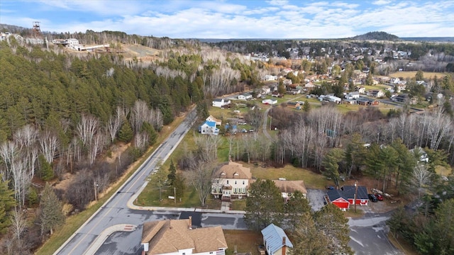 bird's eye view featuring a mountain view