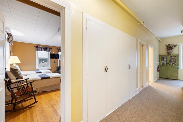 hall featuring hardwood / wood-style floors