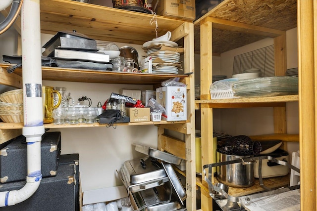 view of storage room