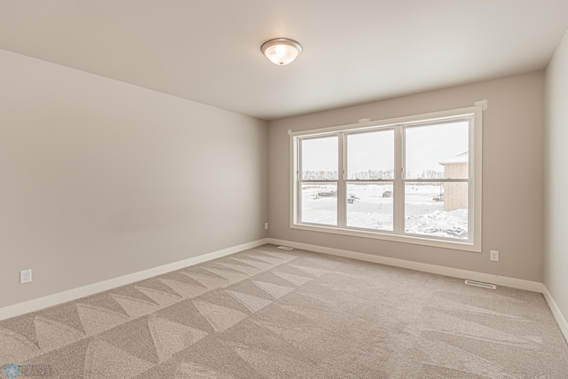 empty room with light carpet