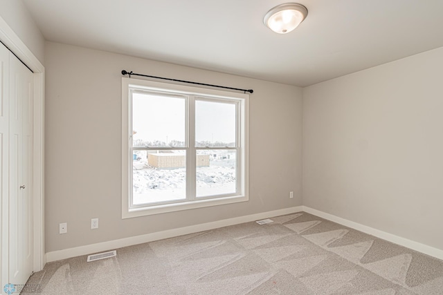 view of carpeted empty room