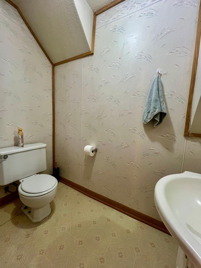 bathroom with toilet and sink