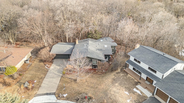 birds eye view of property