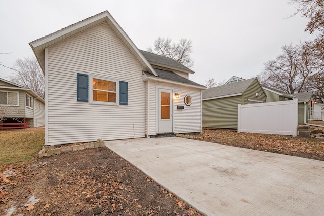 view of rear view of property