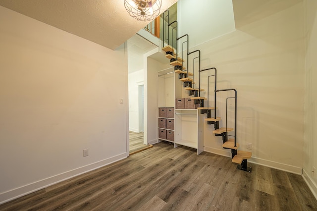 interior space featuring wood-type flooring