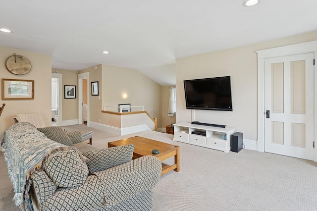 1941 James Ave S, Minneapolis, MN 55403 - carpeted living area with recessed lighting and baseboards