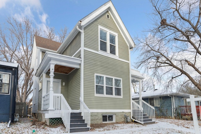 view of front of home