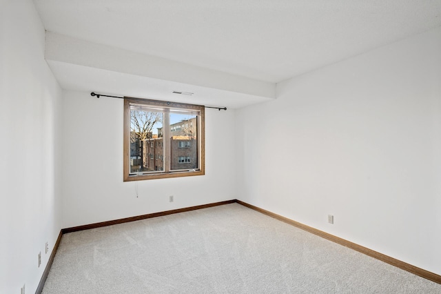 view of carpeted empty room