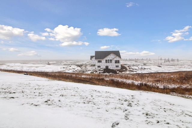 view of snowy yard