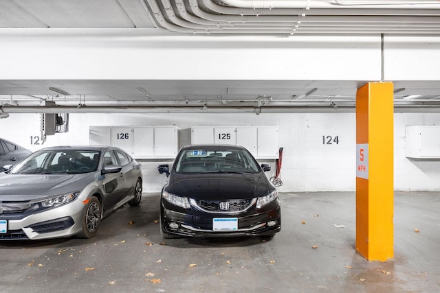 garage featuring electric panel