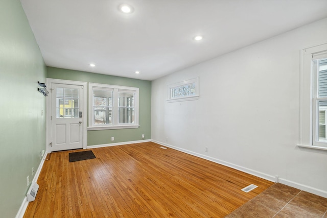 interior space featuring hardwood / wood-style flooring