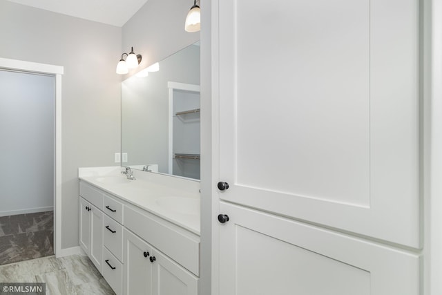 bathroom featuring vanity