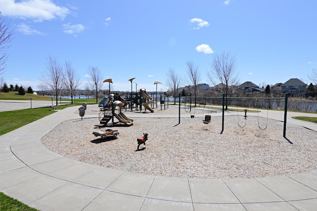 view of jungle gym