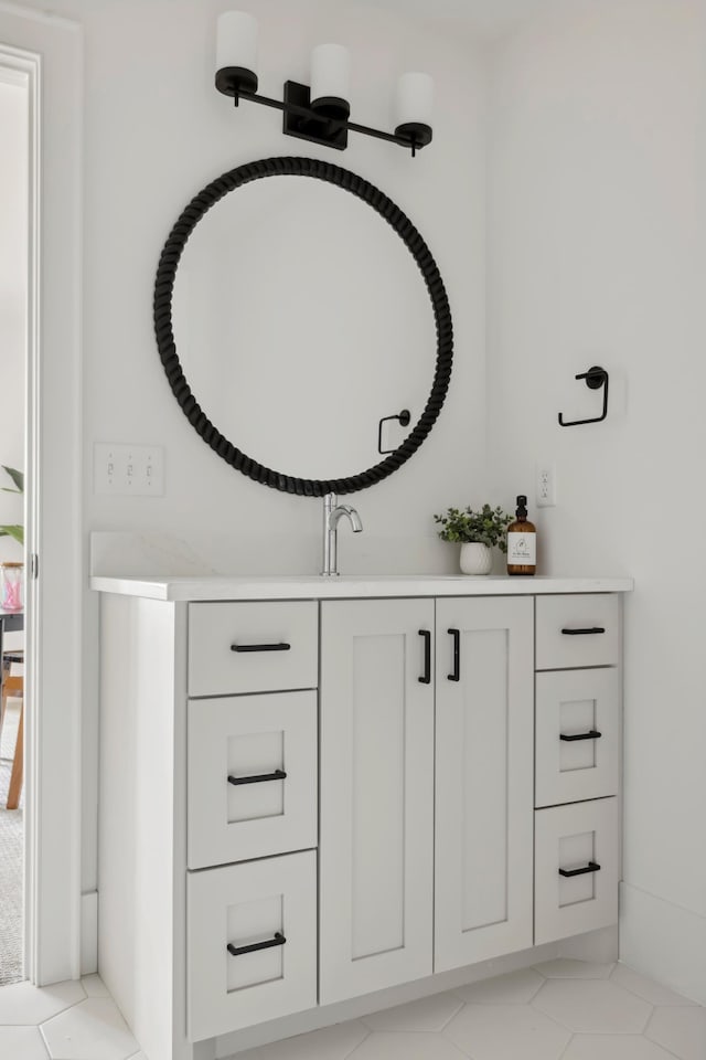 bathroom with vanity