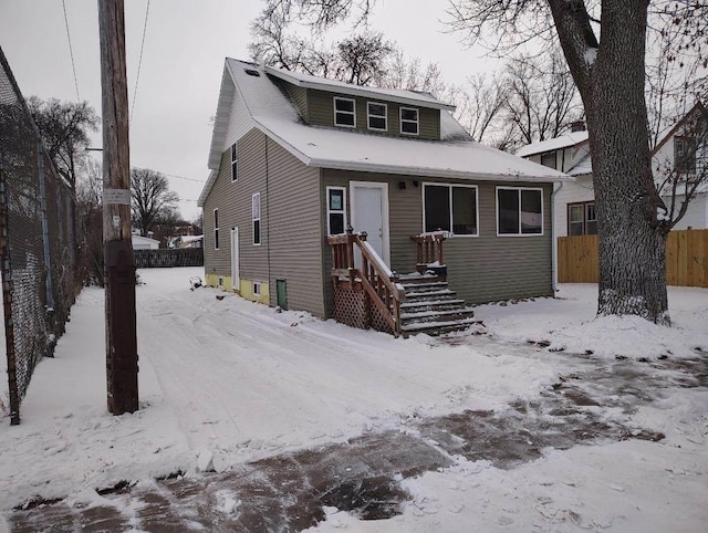 view of front of home