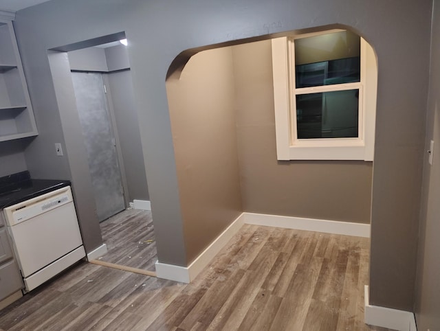 hall featuring hardwood / wood-style floors