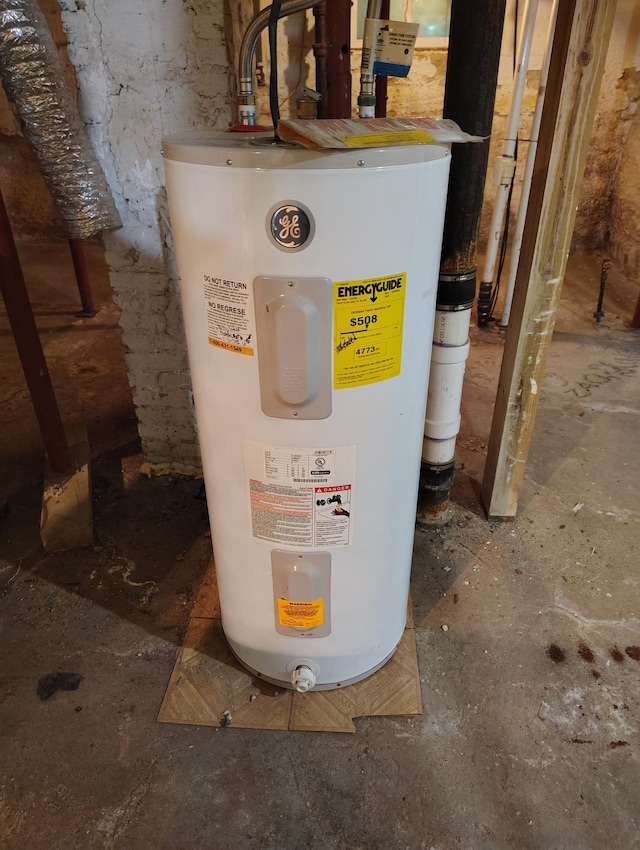 utilities featuring electric water heater