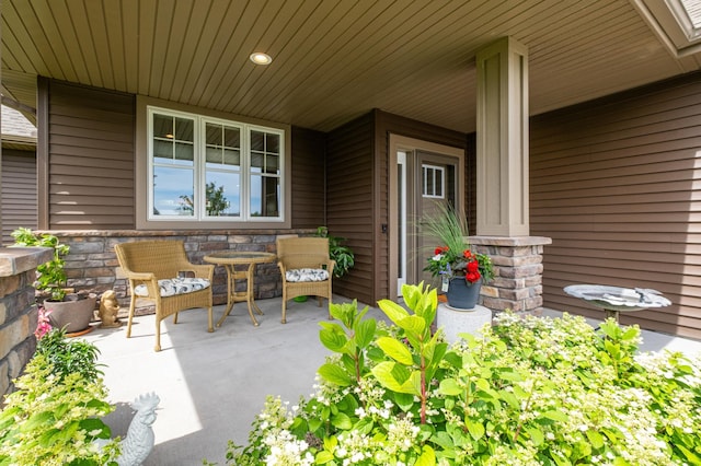 view of patio / terrace featuring a porch