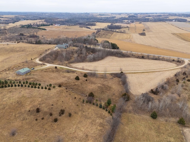 bird's eye view featuring a rural view