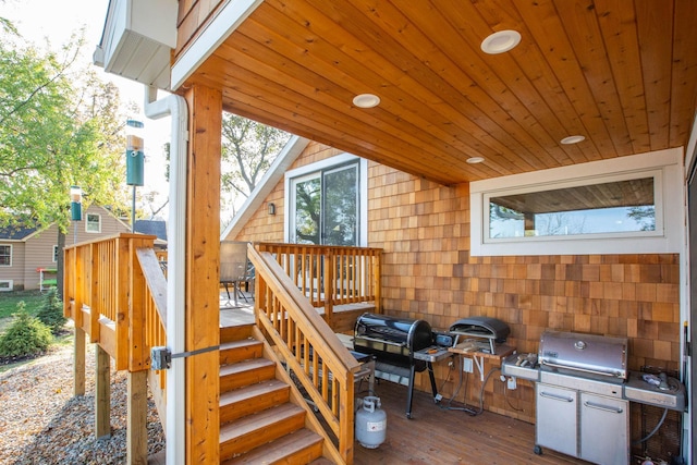 5517 Dickson Rd, Minnetonka, MN 55345 - deck with stairs and grilling area