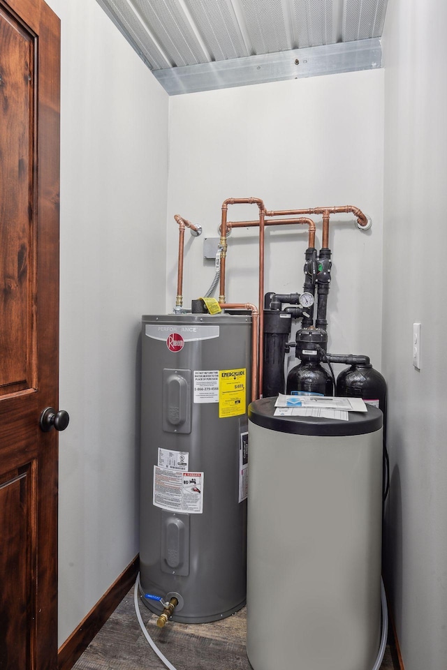 utilities featuring electric water heater