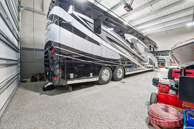 garage featuring a carport