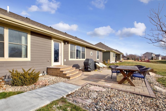 exterior space with a patio