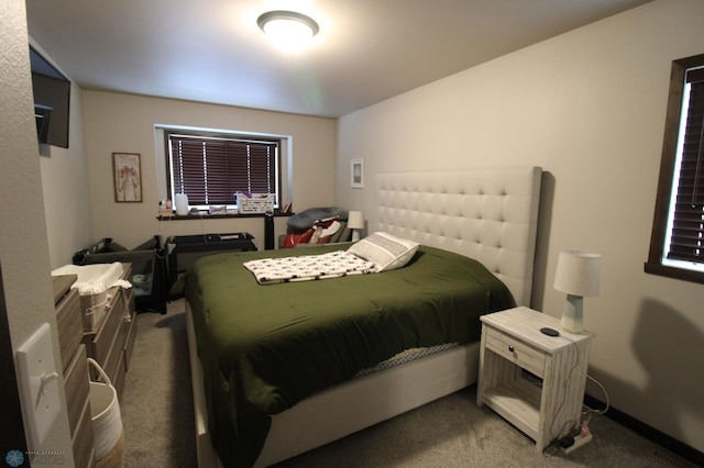 bedroom featuring carpet floors