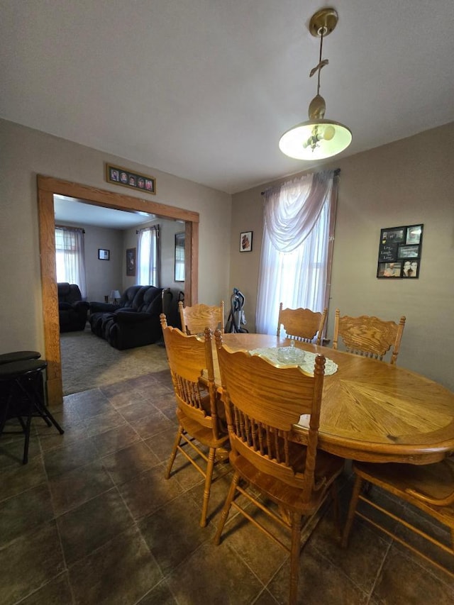 view of dining area