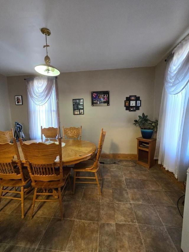 view of dining area