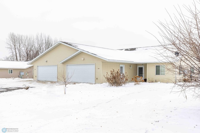 ranch-style house with a garage