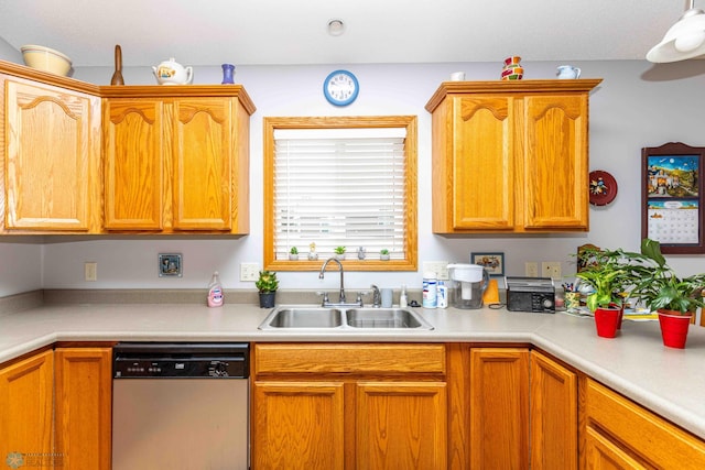 kitchen with dishwasher and sink