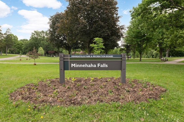 5136 Hiawatha Ave Unit 002, Minneapolis, MN 55417 - community sign featuring a yard