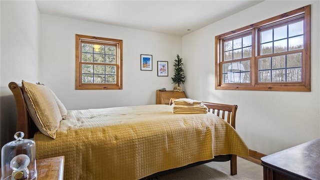 bedroom featuring carpet floors