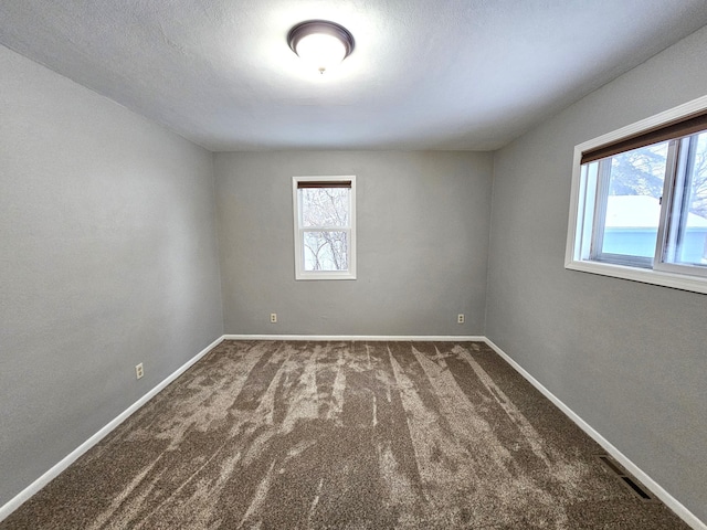 carpeted spare room with plenty of natural light