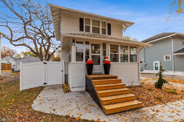 view of front of home