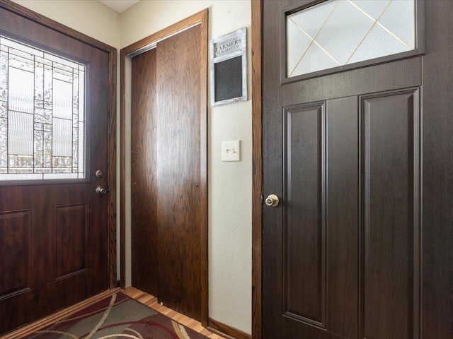 view of entrance foyer