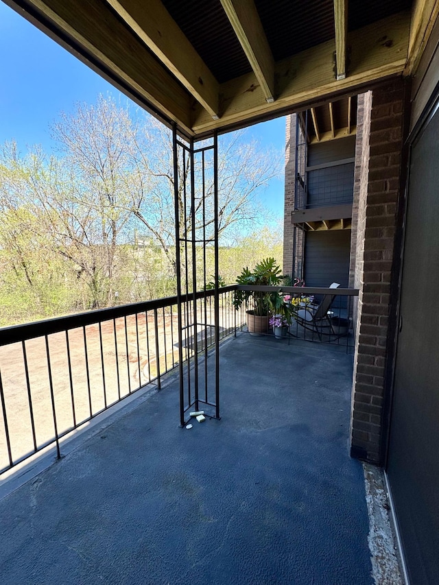 view of balcony