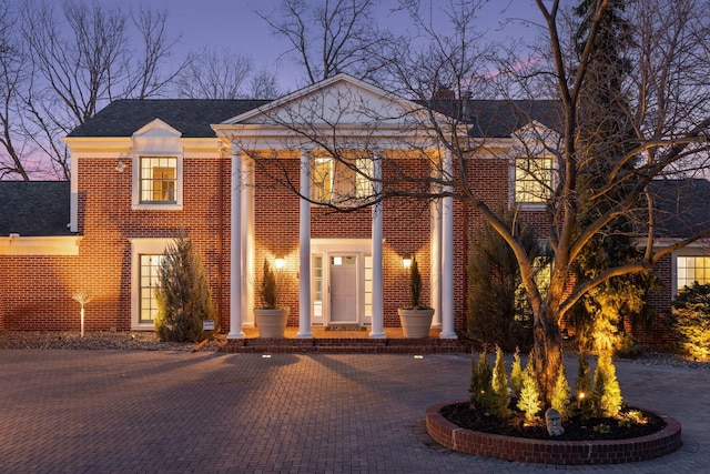2496 Old Beach Rd, Orono, MN 55391 - neoclassical / greek revival house featuring brick siding and a shingled roof