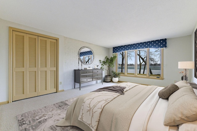 2496 Old Beach Rd, Orono, MN 55391 - carpeted bedroom with a water view