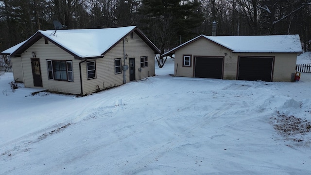 ranch-style home with a garage