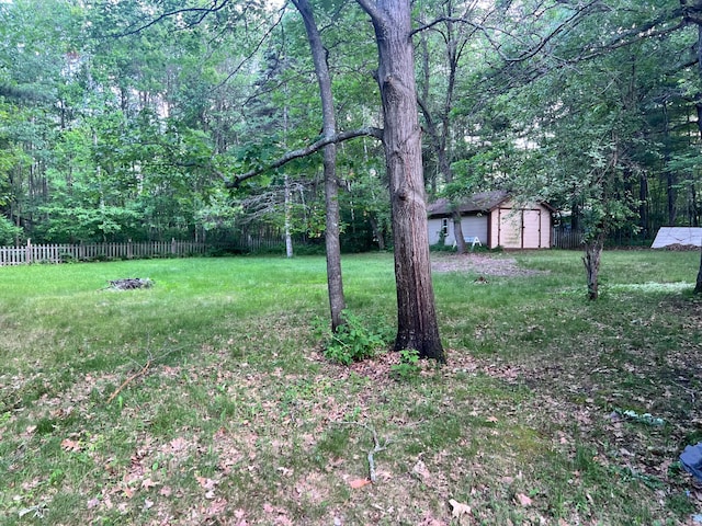 11159 Steamboat Loop NW, Walker, MN 56484 - view of yard featuring a forest view and an outbuilding
