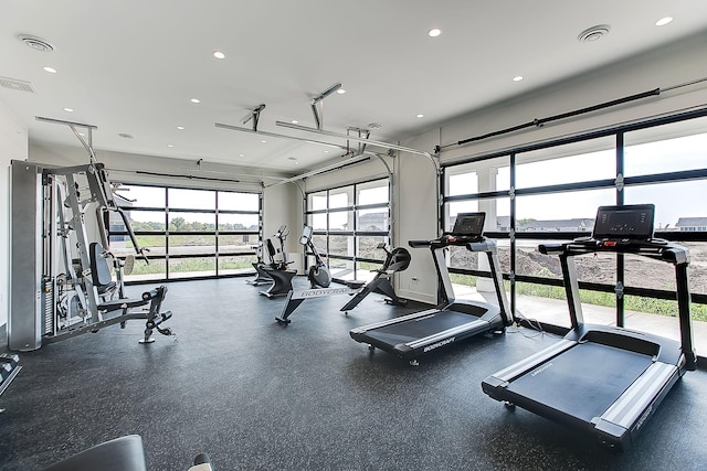 5243 217th St W, Farmington, MN 55024 - gym featuring recessed lighting