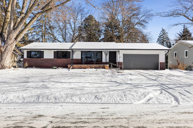 ranch-style house with a garage