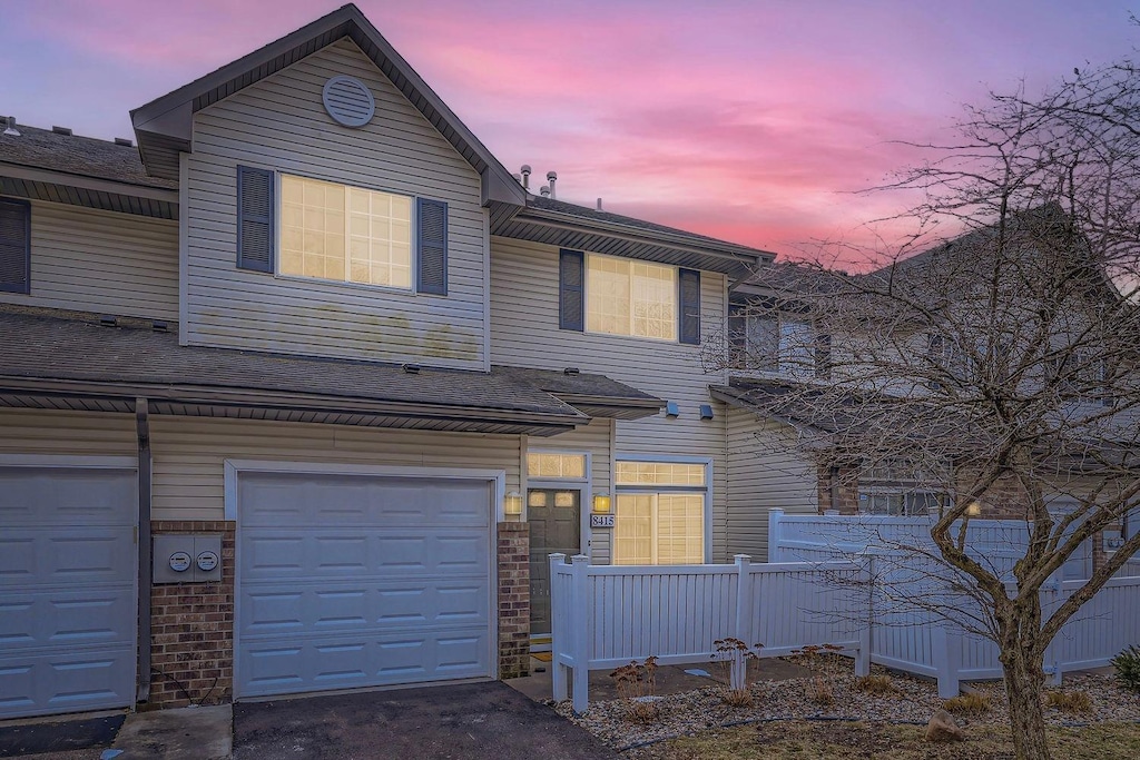 view of front of home featuring a garage