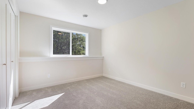 view of carpeted empty room