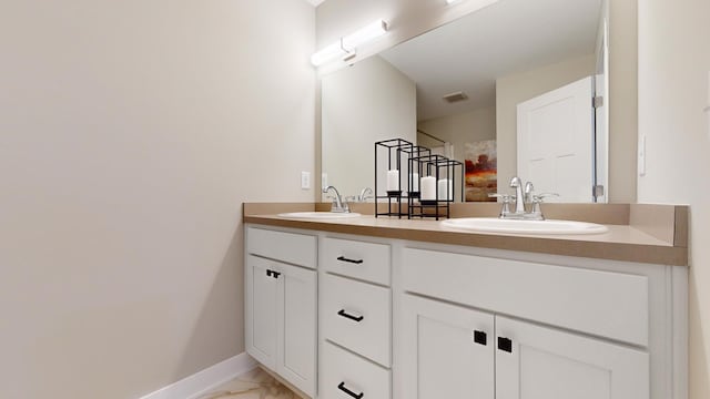 bathroom with vanity