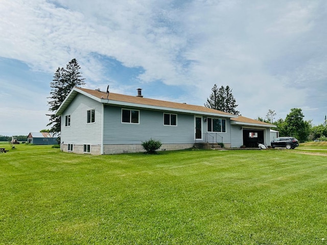 exterior space featuring a yard