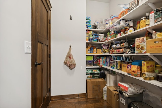 view of pantry