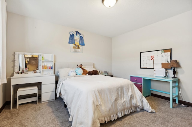 bedroom featuring carpet flooring